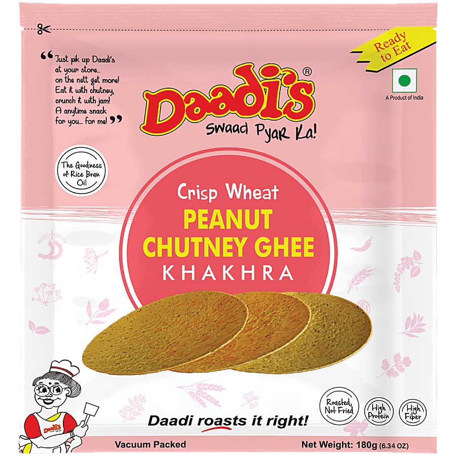 Daadi's Peanut Chutney Ghee Khakhra