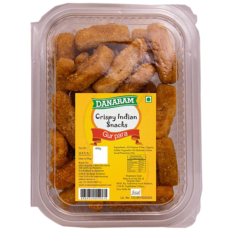 Danaram Crispy Indian Snacks - Gur Para