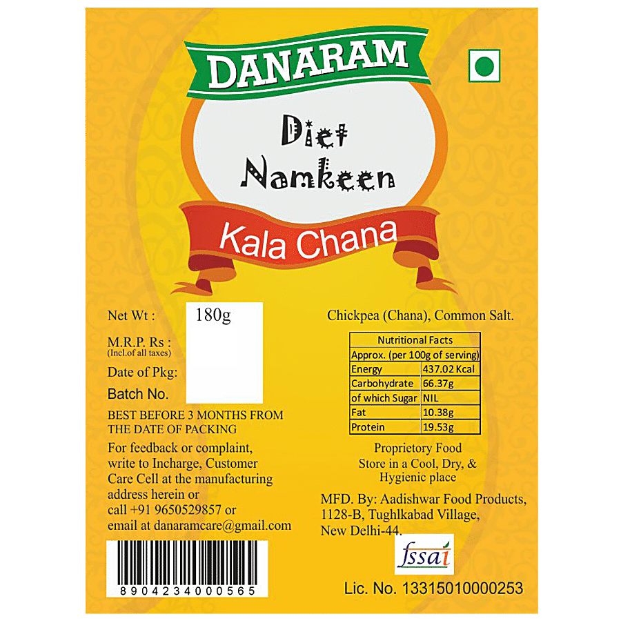 Danaram Diet Namkeen - Kala Chana