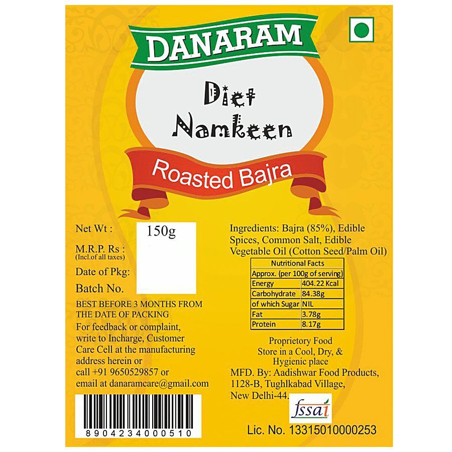 Danaram Diet Namkeen - Roasted Bajra