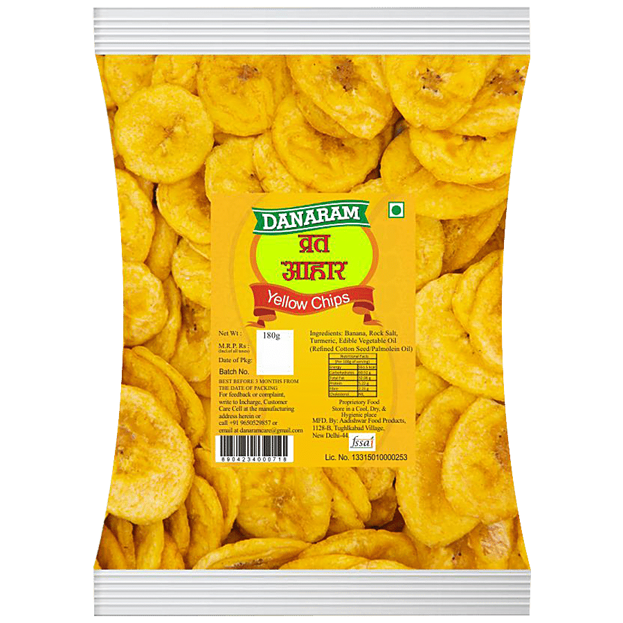 Danaram Vrat Aahar Banana Yellow Chips