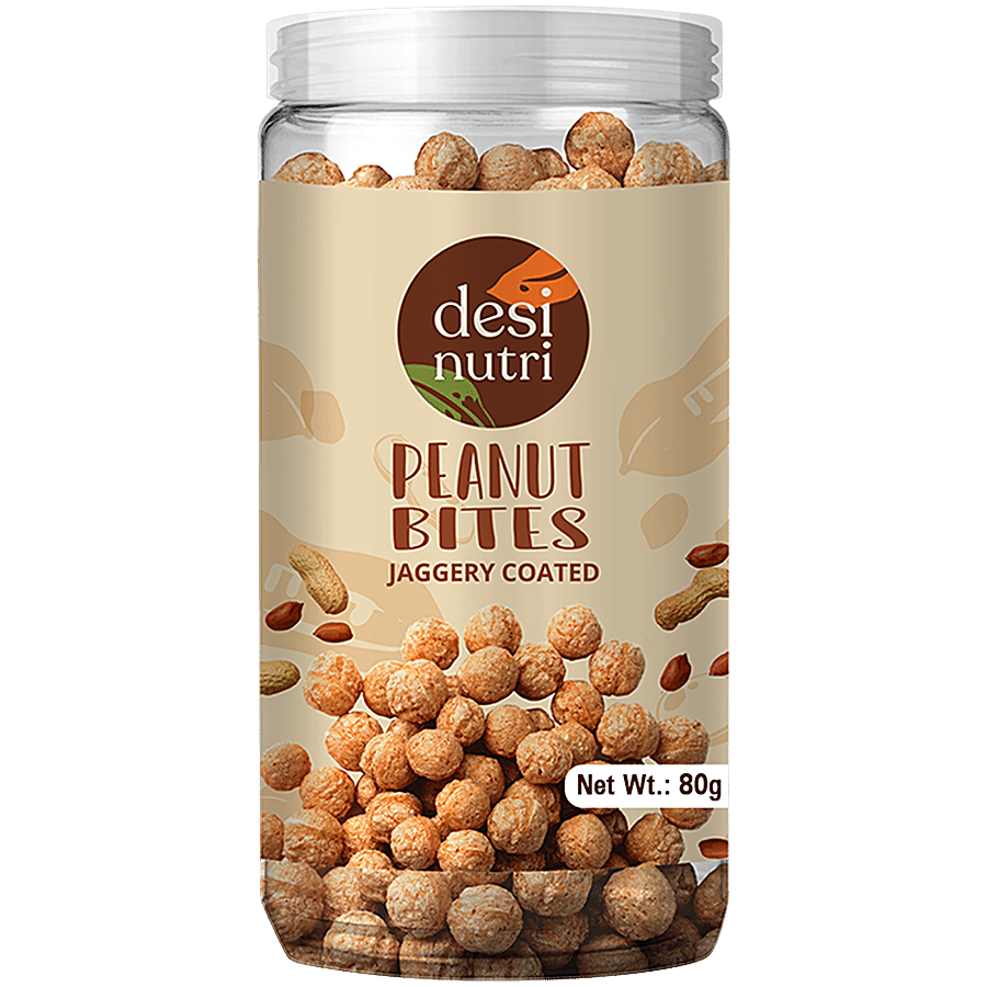 Desi Nutri Peanut Bites - Jaggery Coated