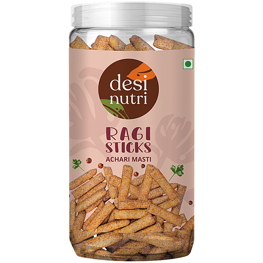 Desi Nutri Ragi Sticks - Achari Masti