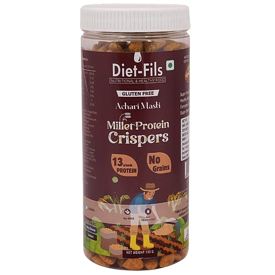 Diet-Fils Millet Protein Crispers - Achari Masti