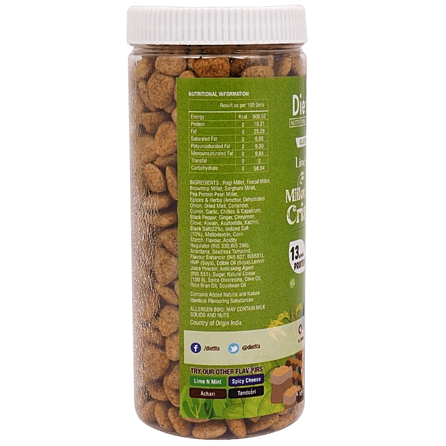 Diet-Fils Millet Protein Crispers - Lime & Mint