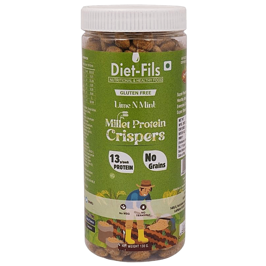 Diet-Fils Millet Protein Crispers - Lime & Mint