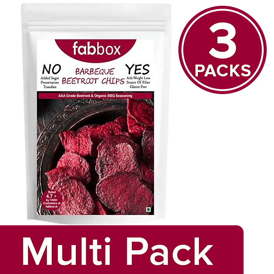 Fabbox Beetroot Chips - Barbeque Flavour