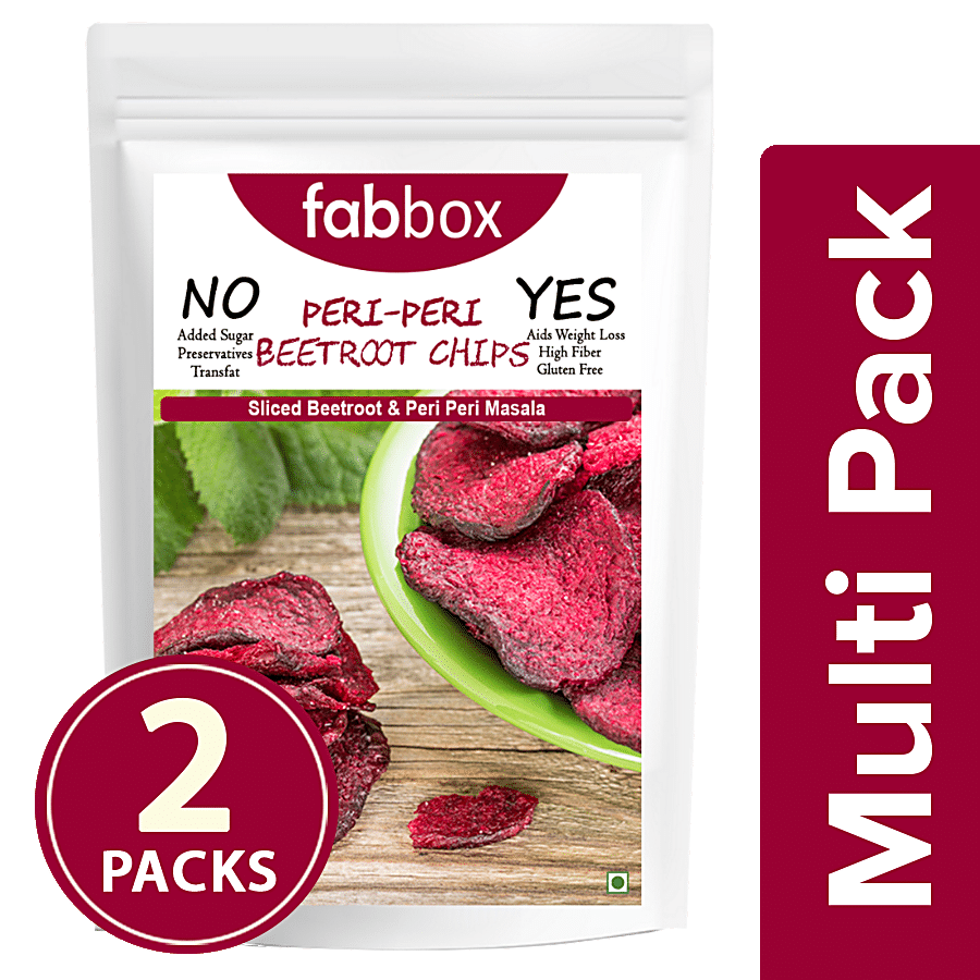 Fabbox Beetroot Chips - Peri Peri Flavour