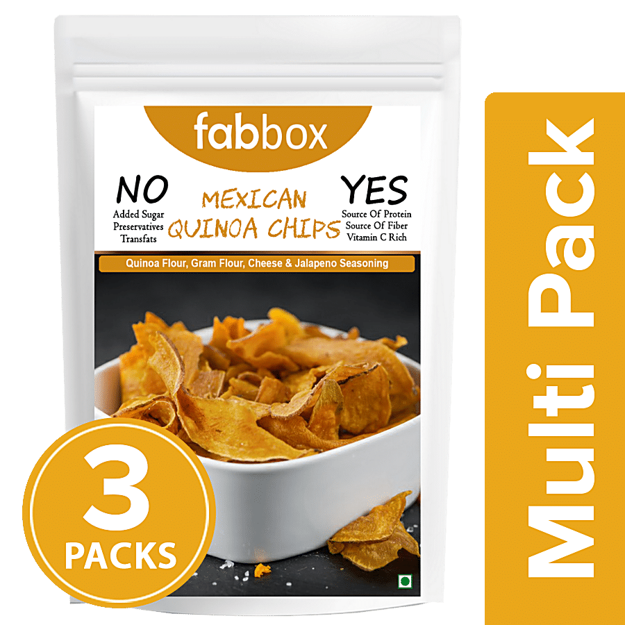 Fabbox Mexican Quinoa Chips - Cheesy Flavour