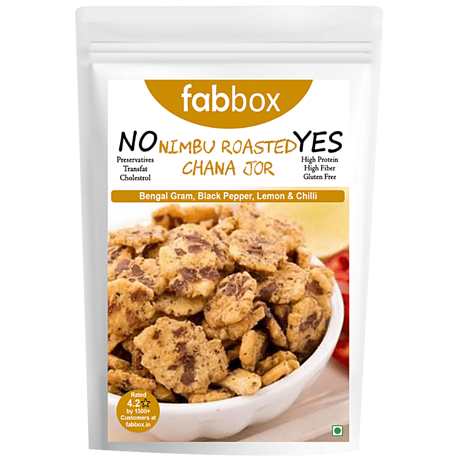 Fabbox Nimbu Roasted Chana Jor - Rich In Protein & Fibre