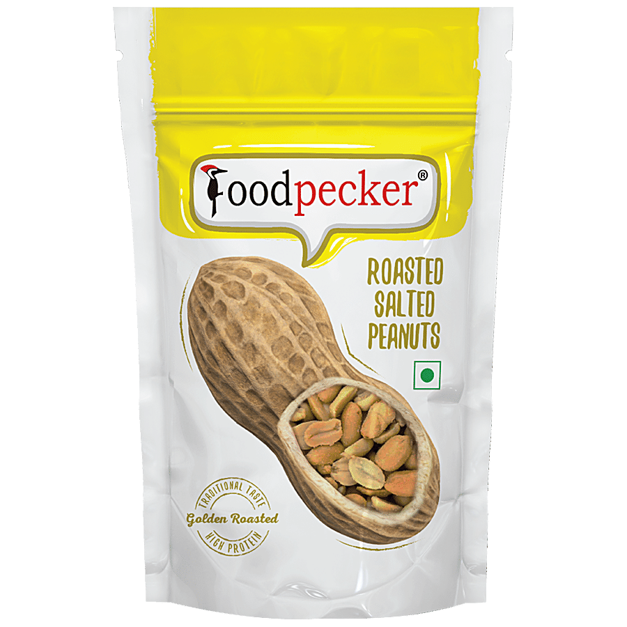 Foodpecker Roasted Salted Peanuts - Golden