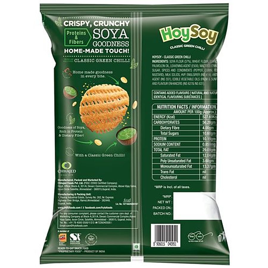 Frylo Hoy Soy Premium Soya Wafers - Classic Green Chilli