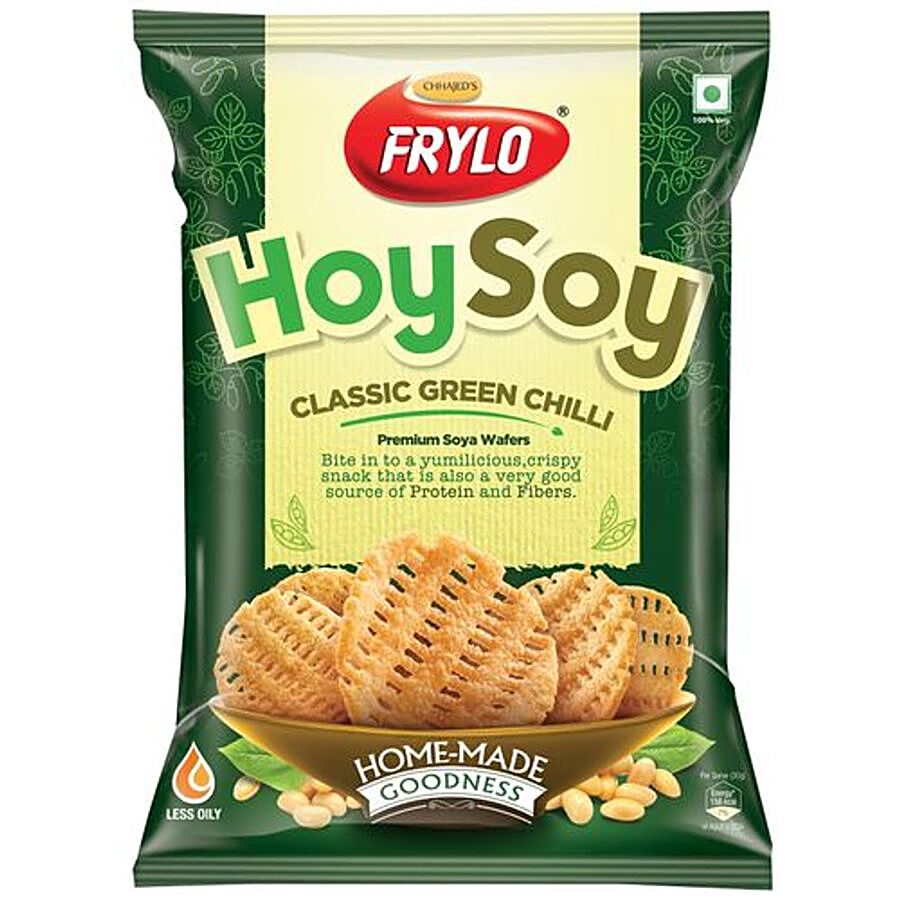 Frylo Hoy Soy Premium Soya Wafers - Classic Green Chilli