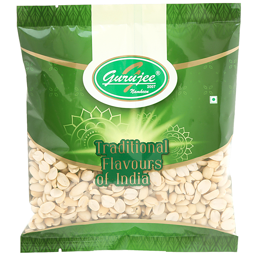 GURUJEE NAMKEEN Groundnuts Skinless - Rich