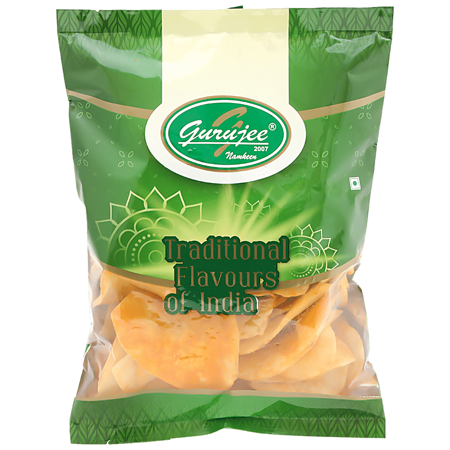 GURUJEE NAMKEEN Sliced Tapioca Chips Masala - Crispy