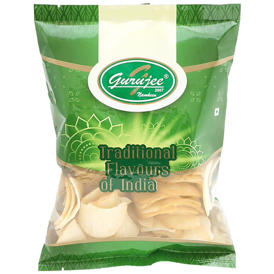 GURUJEE NAMKEEN Sliced Tapioca Chips - Salted