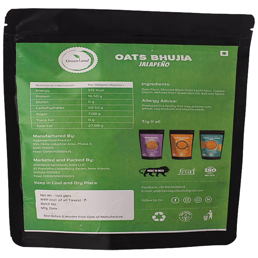 Greenland Oats Bhujia - Jalapeno Flavour