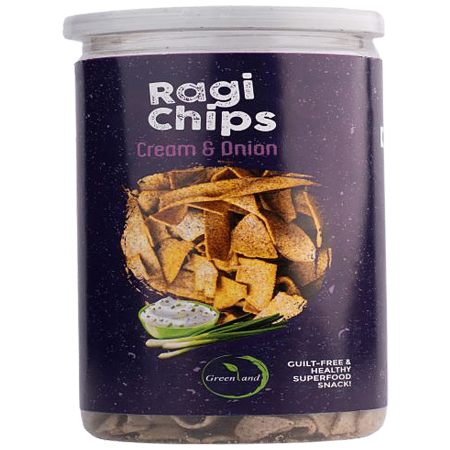 Greenland Ragi Chips - Cream & Onion Flavour