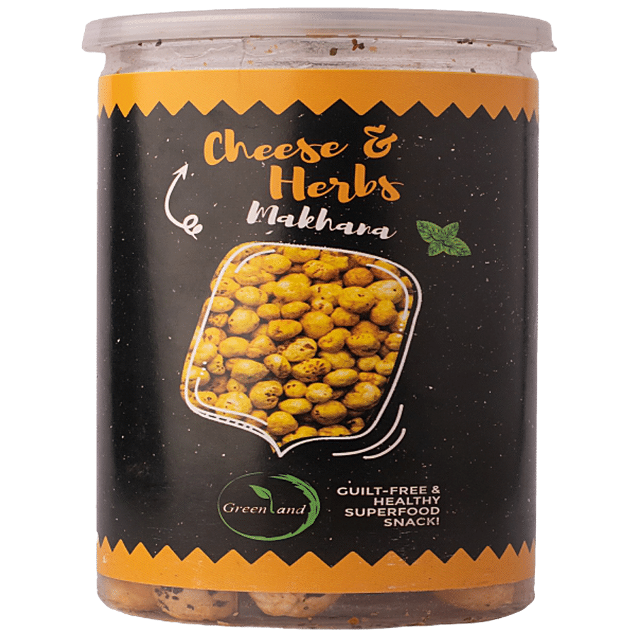 Greenland Roasted Makhana - Cheese & Herbs Flavour