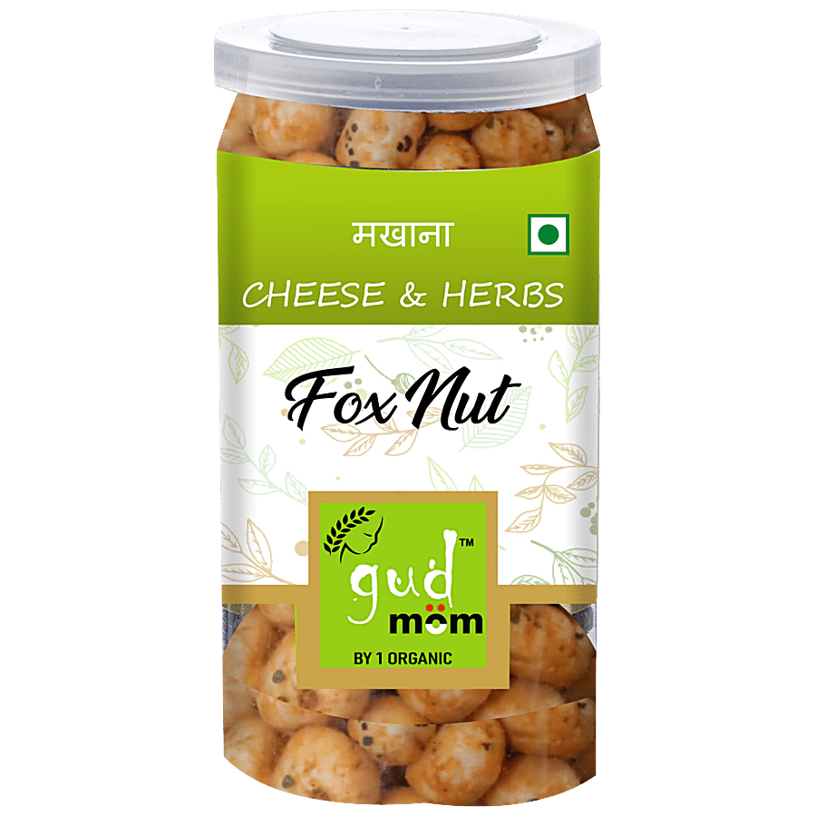 Gudmom Fox Nuts/Makhana - Cheese & Herbs