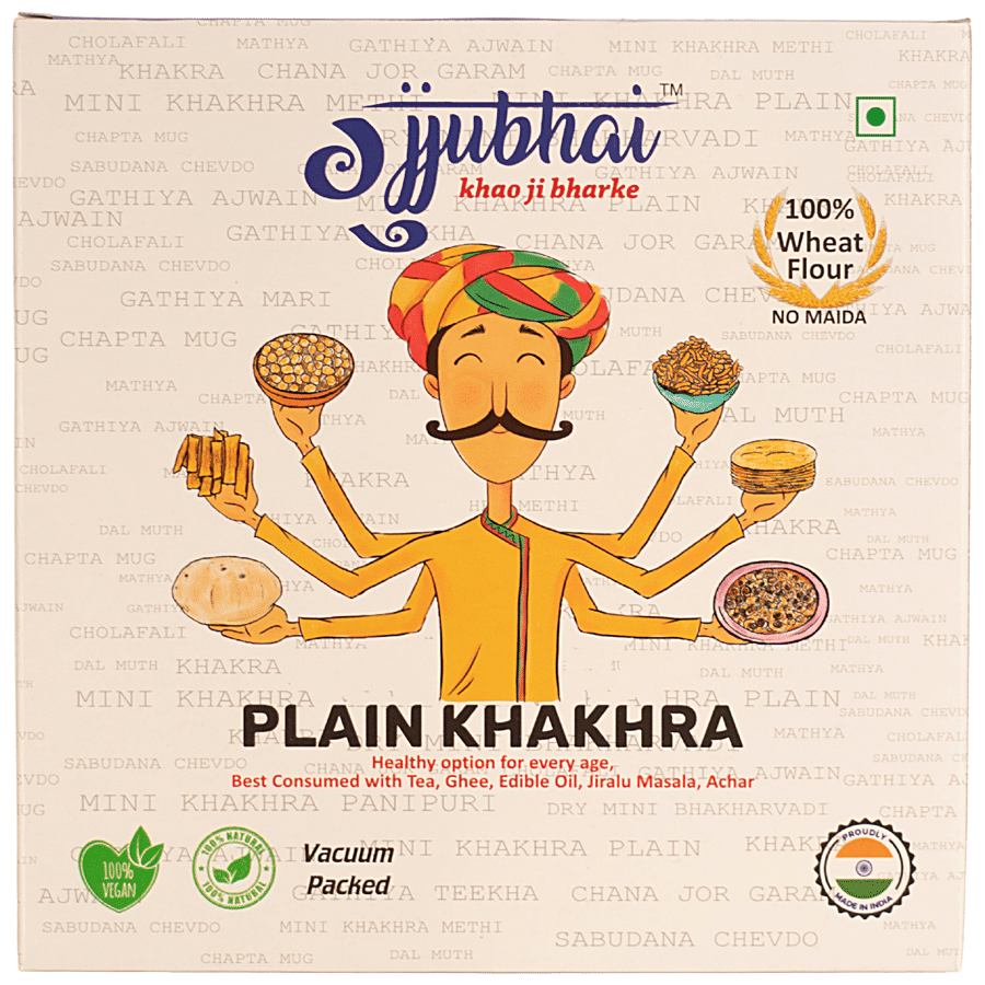 Gujjubhai Plain Khakhra - Made With Wheat Flour