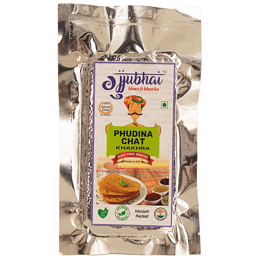 Gujjubhai Pudina Chat Khakhra - Gujrati Thin Crackers