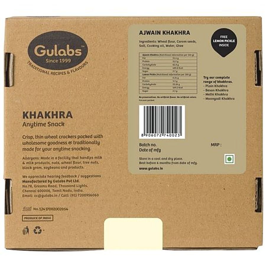 Gulabs Ajwain Khakhra