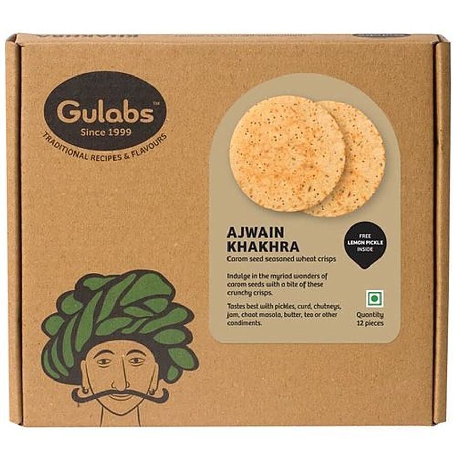 Gulabs Ajwain Khakhra