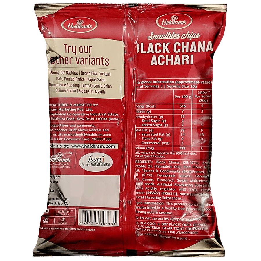 Haldiram's Chips Black Chana Achari - Ready To Eat Savouries