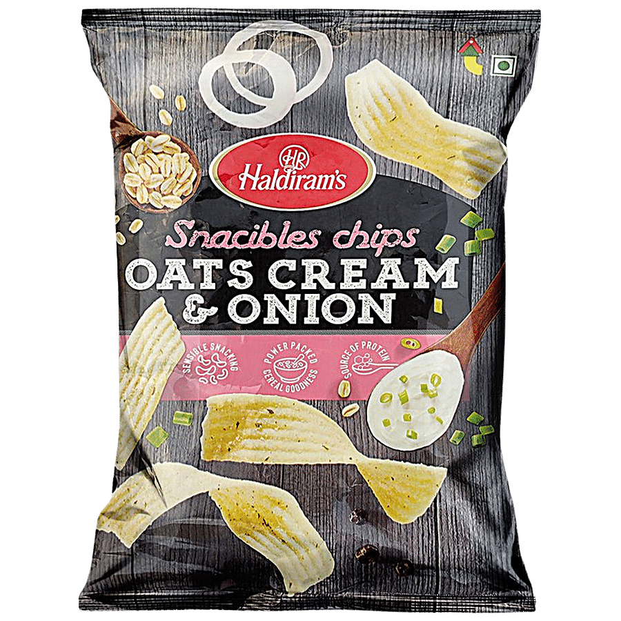 Haldiram's Chips Oats Cream Onion - Ready To Eat Savouries