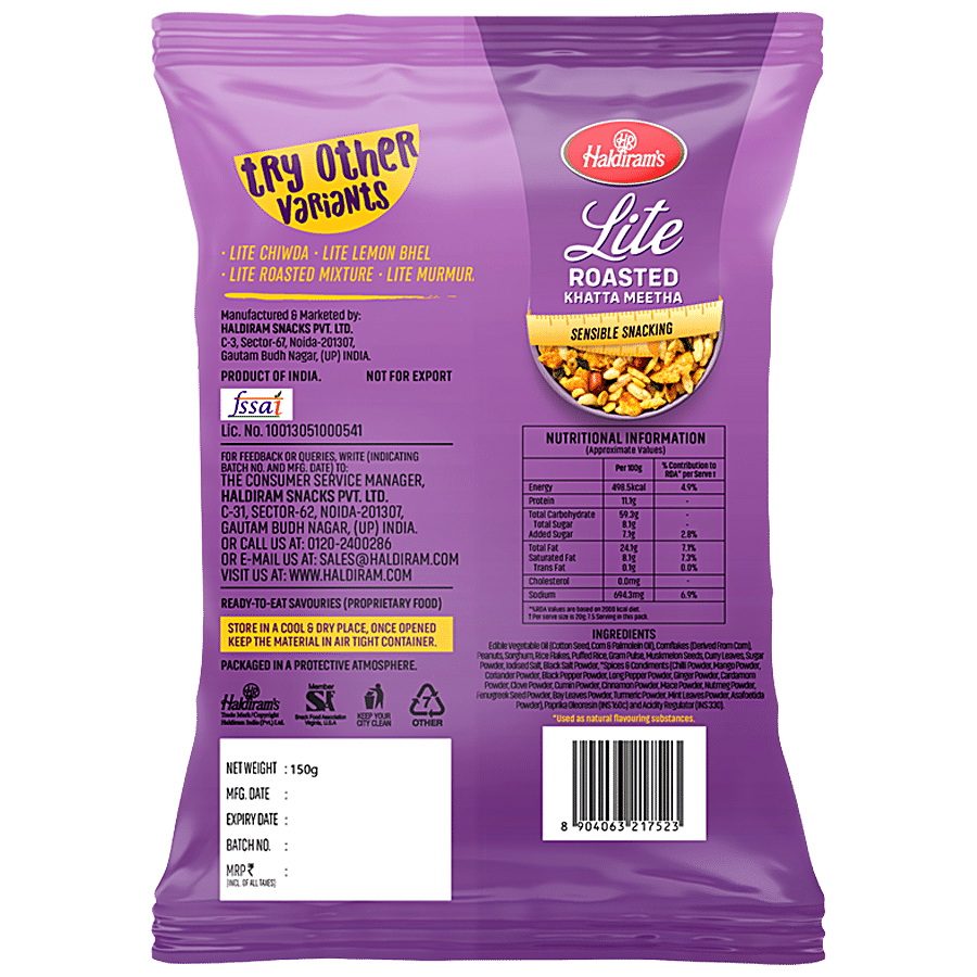 Haldiram's Lite Roasted Khatta Meetha