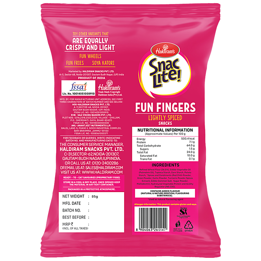 Haldiram's Snac Lite - Fun Fingers