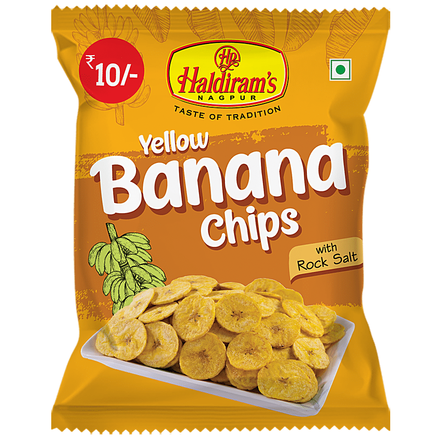 Haldiram's Yellow Banana Chips - Salted