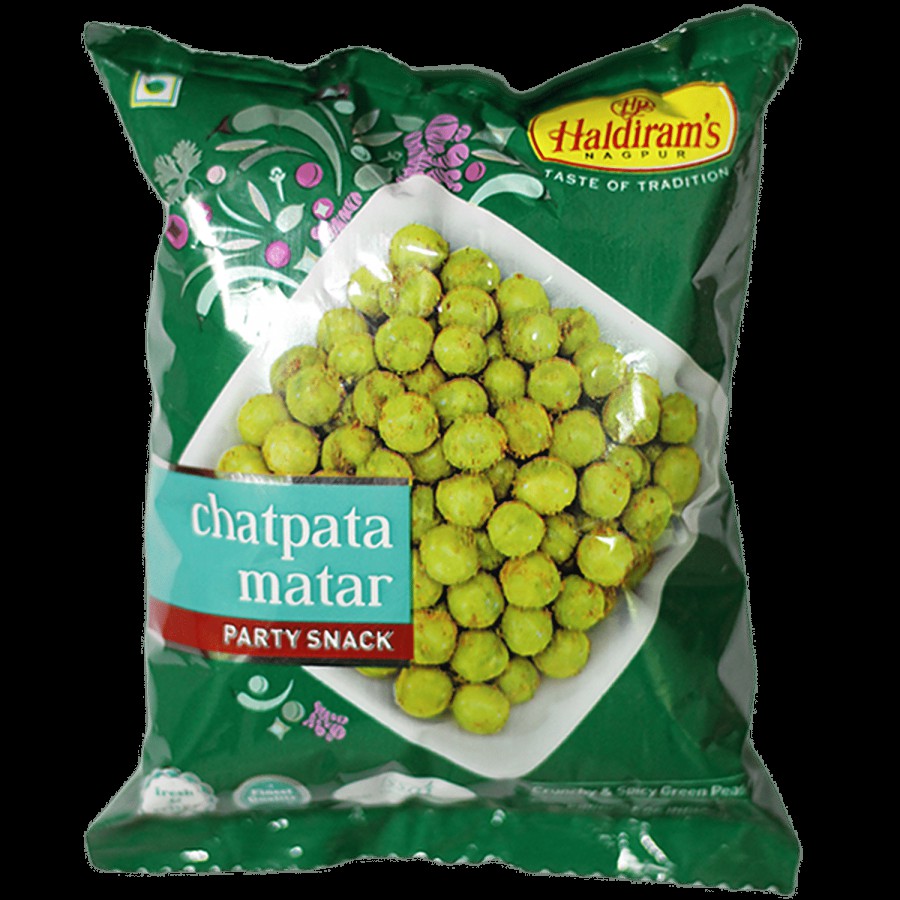 Haldiram's Chatpata Matar Namkeen - Spicy Fried Green Peas