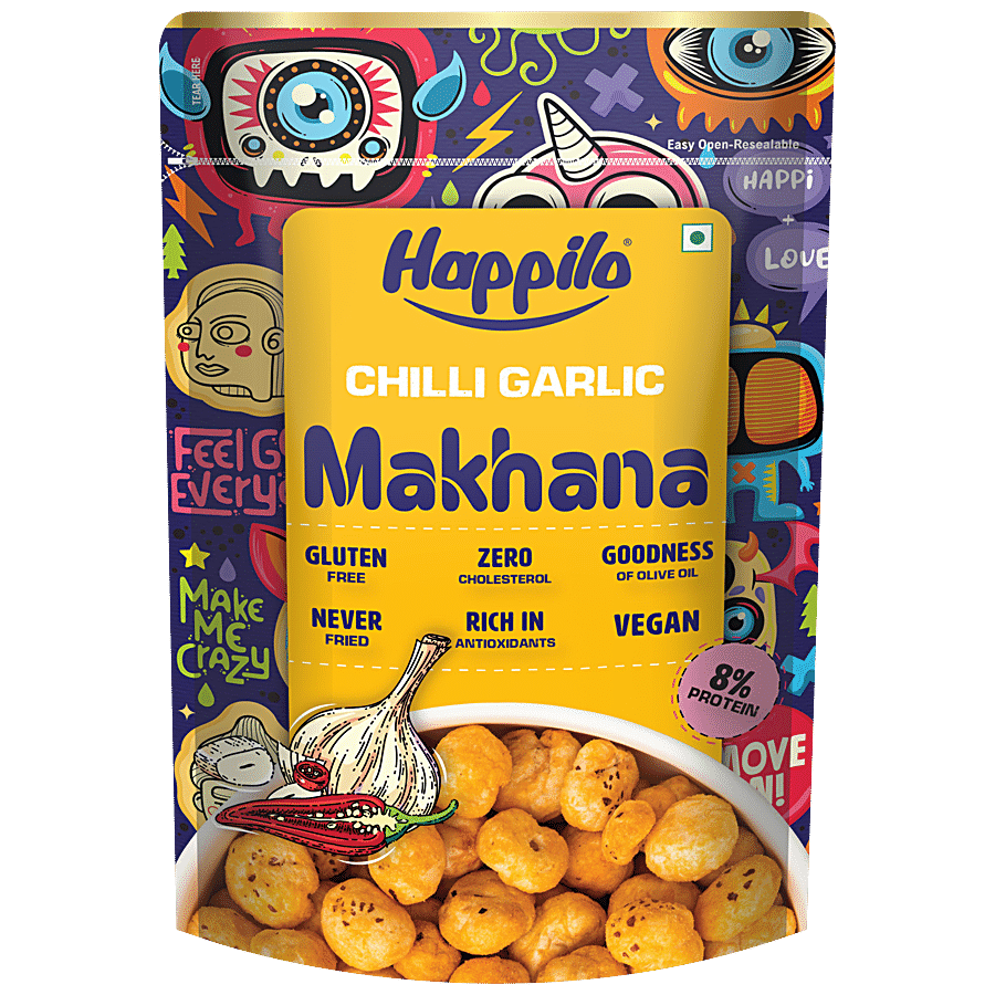 Happilo Chilli Garlic Makhana