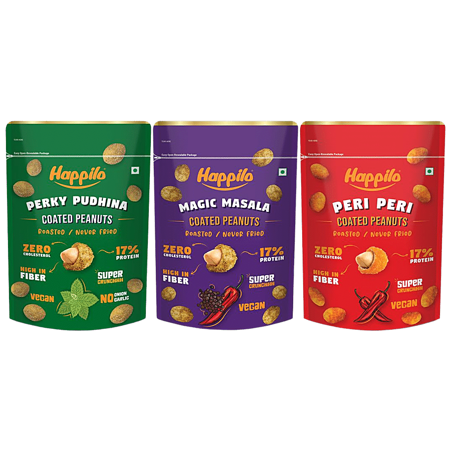 Happilo Coated Peanuts - Perky Pudhina