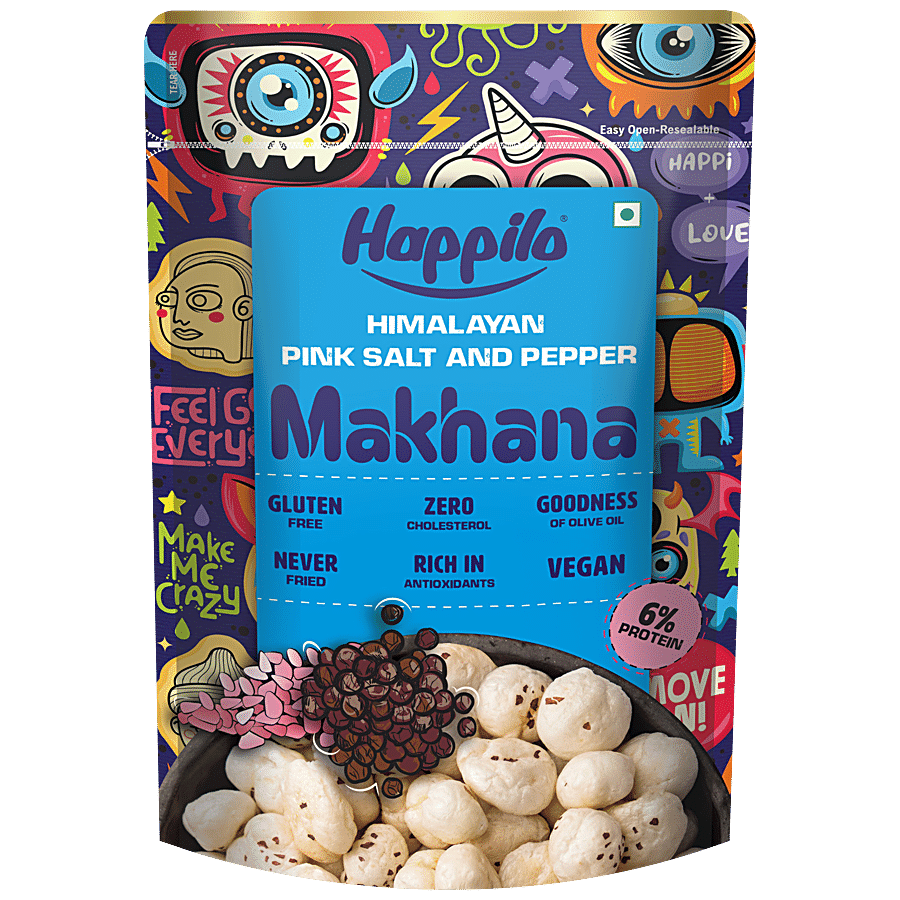 Happilo Himalayan Pink Salt & Pepper Makhana