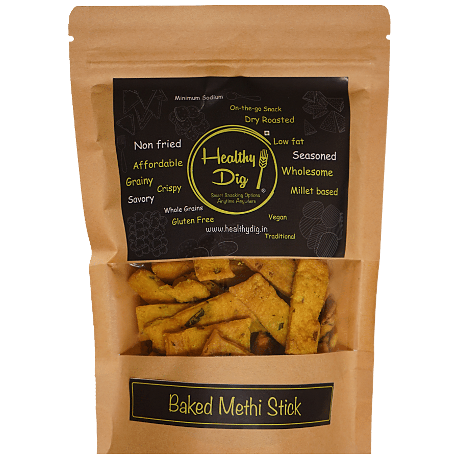 Healthy Dig Baked Methi Stick