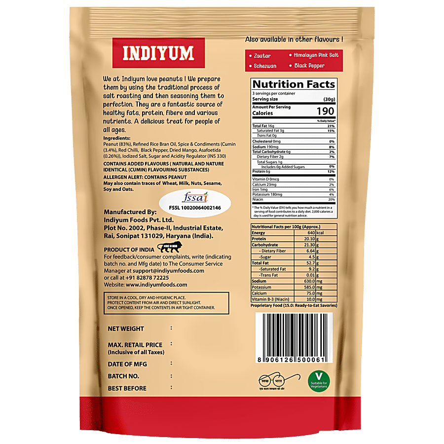 Indiyum Hing Jeera Peanuts - Roasted