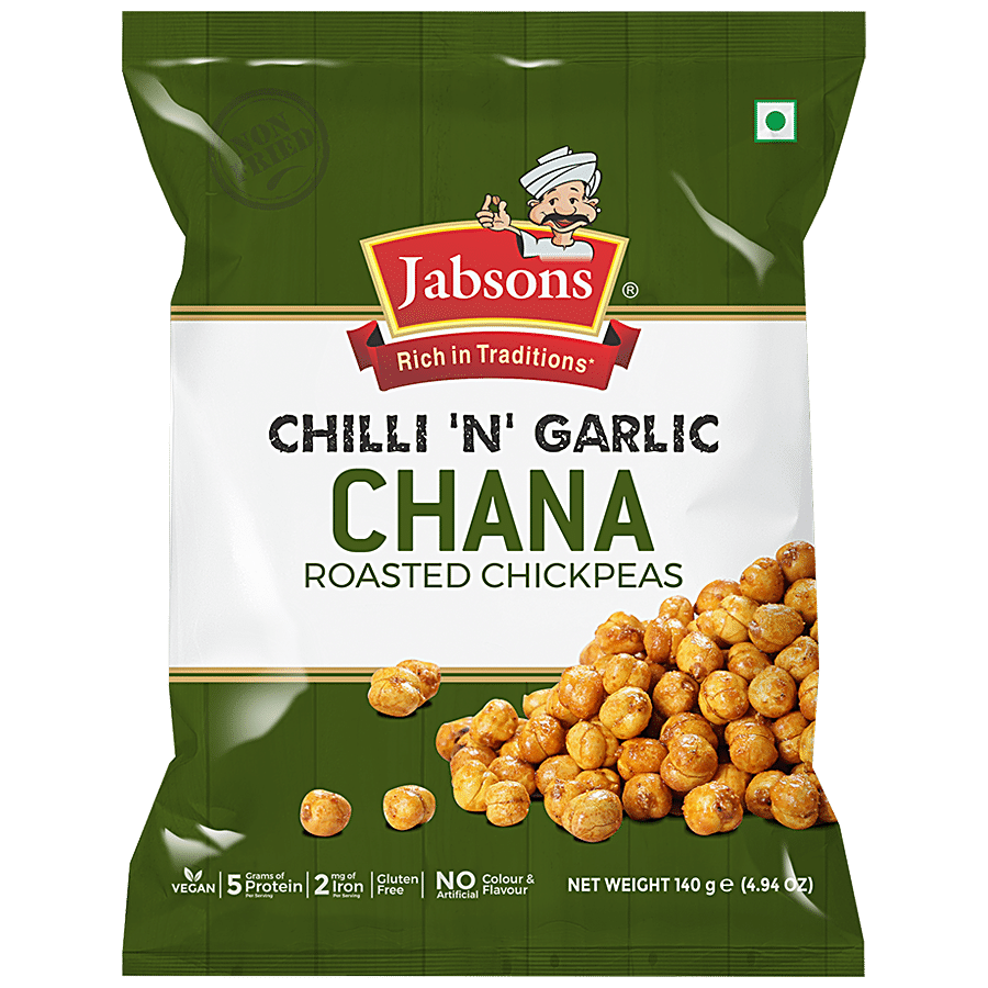 JABSONS Chilli 'N' Garlic Chana - Roasted Chickpeas