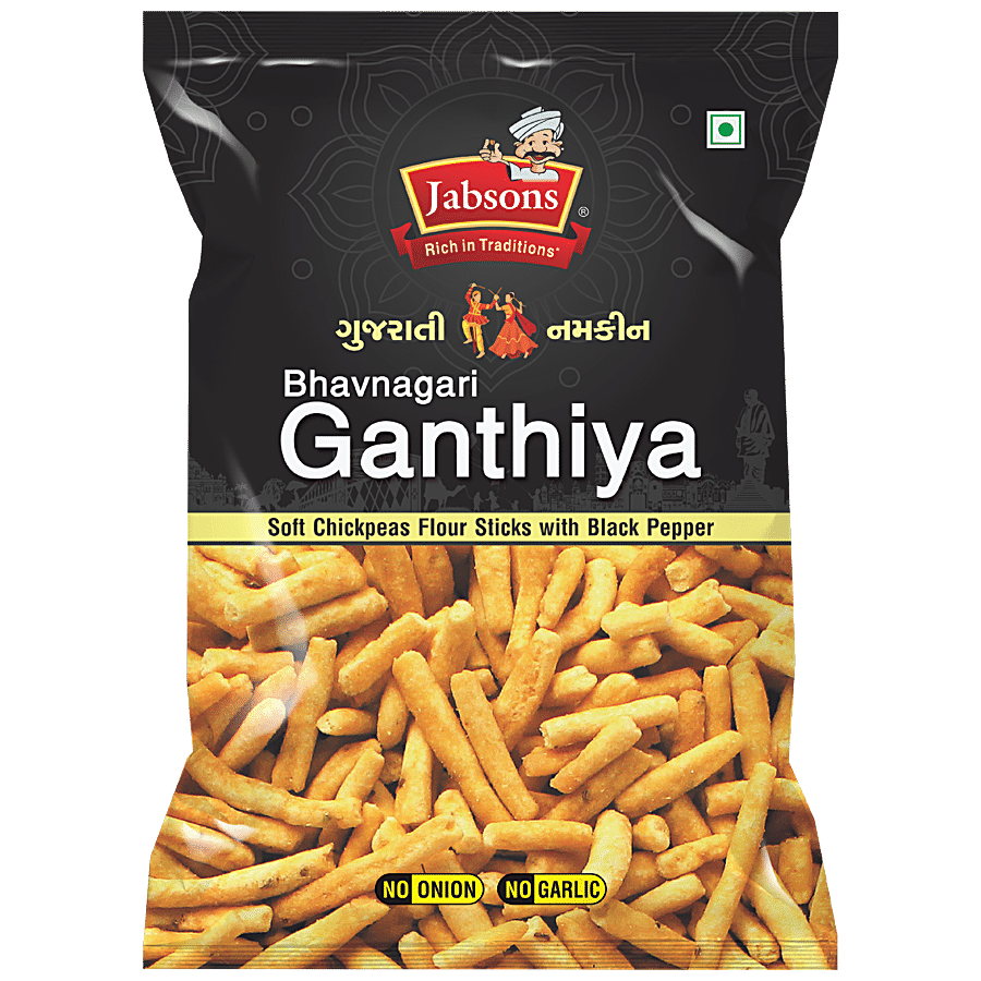 JABSONS Gujarati Namkeen - Bhavnagari Ganthiya