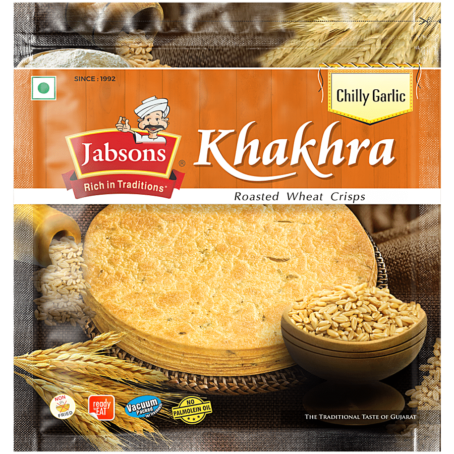 JABSONS Khakhra - Roasted Wheat Crisps