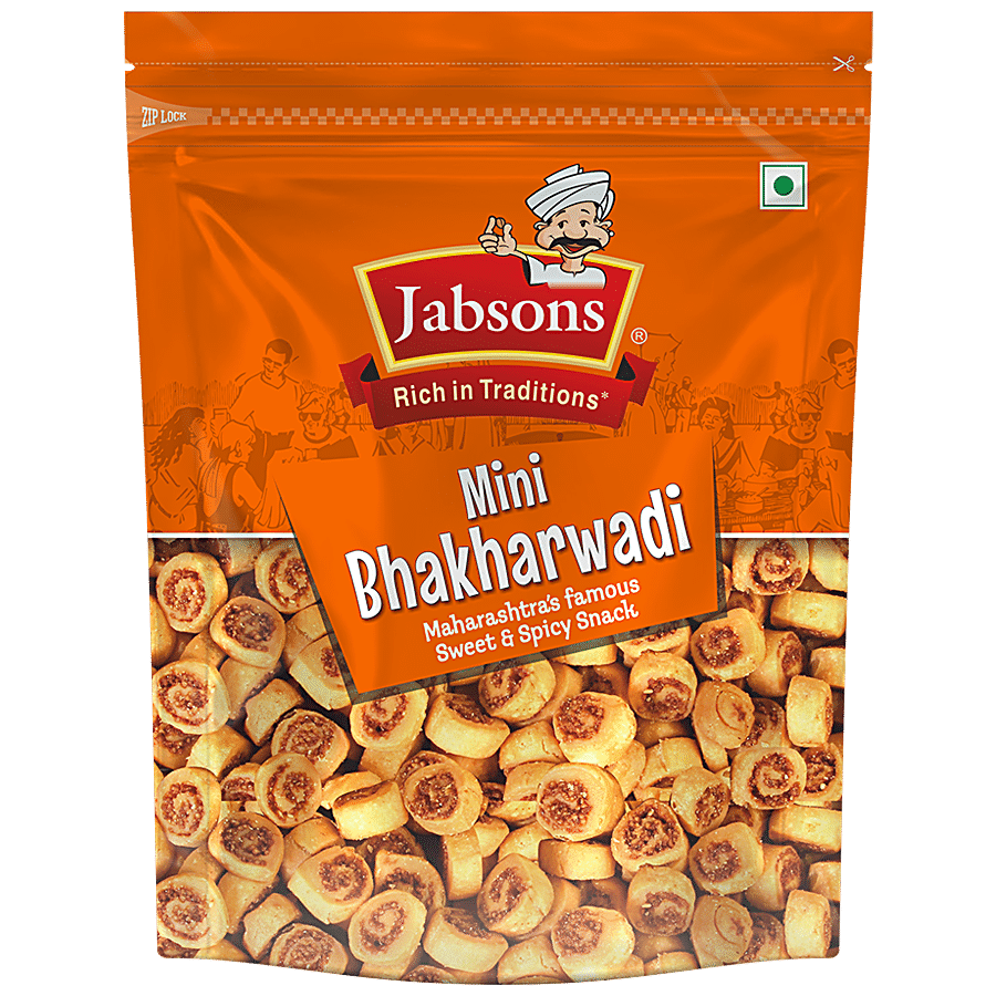 JABSONS Mini Bhakharwadi - Sweet & Spicy Snack