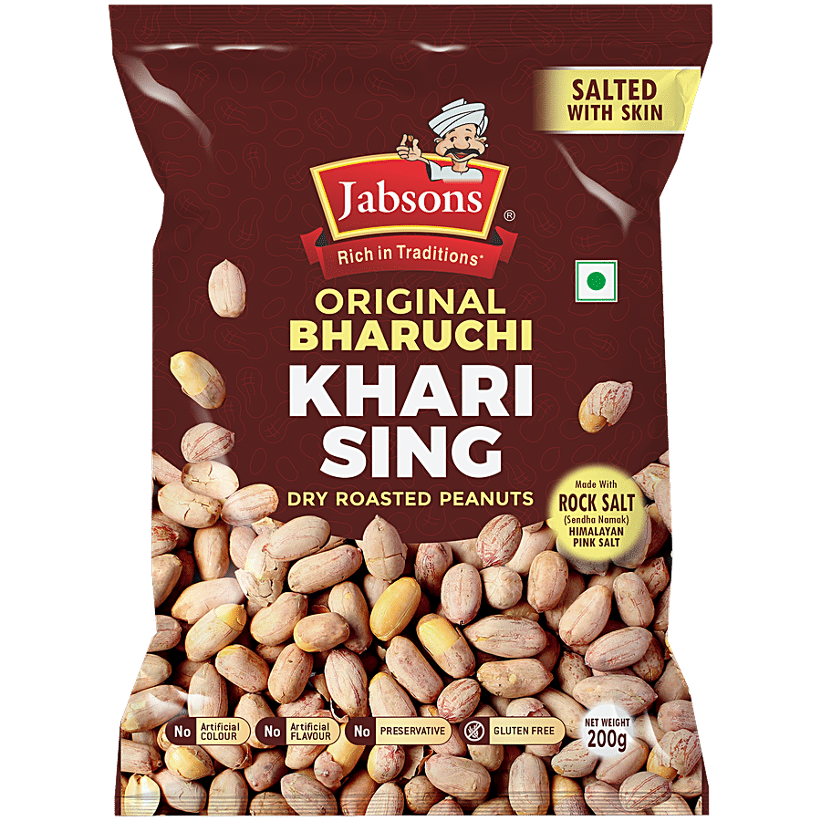 JABSONS Original Bharuchi Khari Sing/Dry Roasted Peanut With Skin