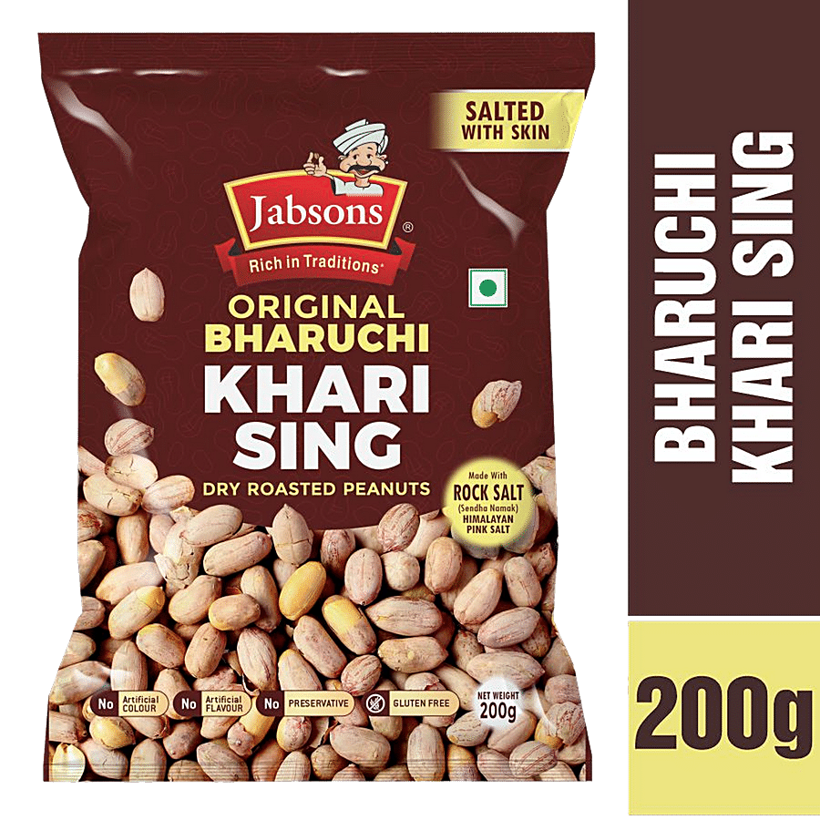 JABSONS Original Bharuchi Khari Sing/Dry Roasted Peanut With Skin