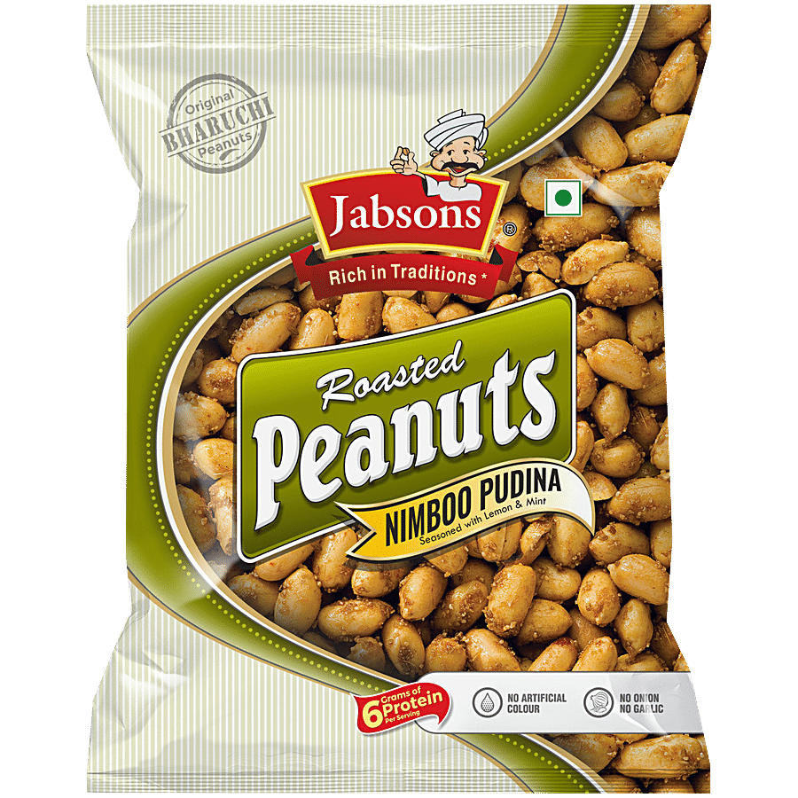 JABSONS Roasted Peanuts - Nimboo Pudina