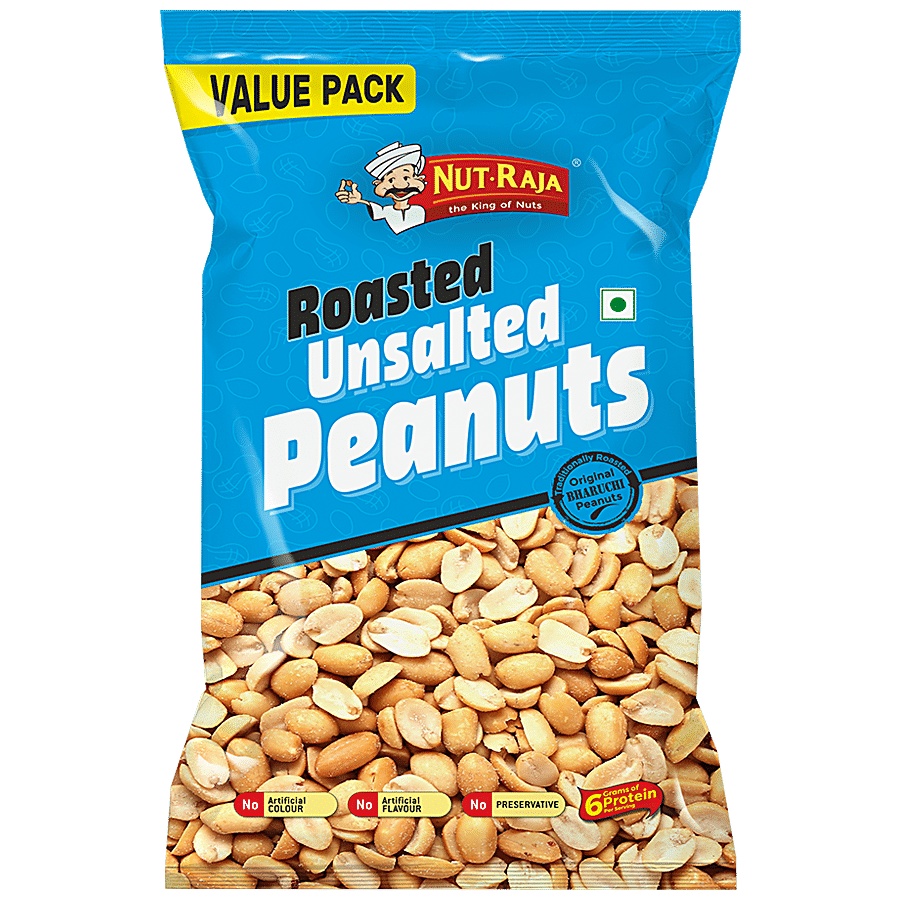 JABSONS Roasted Unsalted Peanuts - Protein Rich