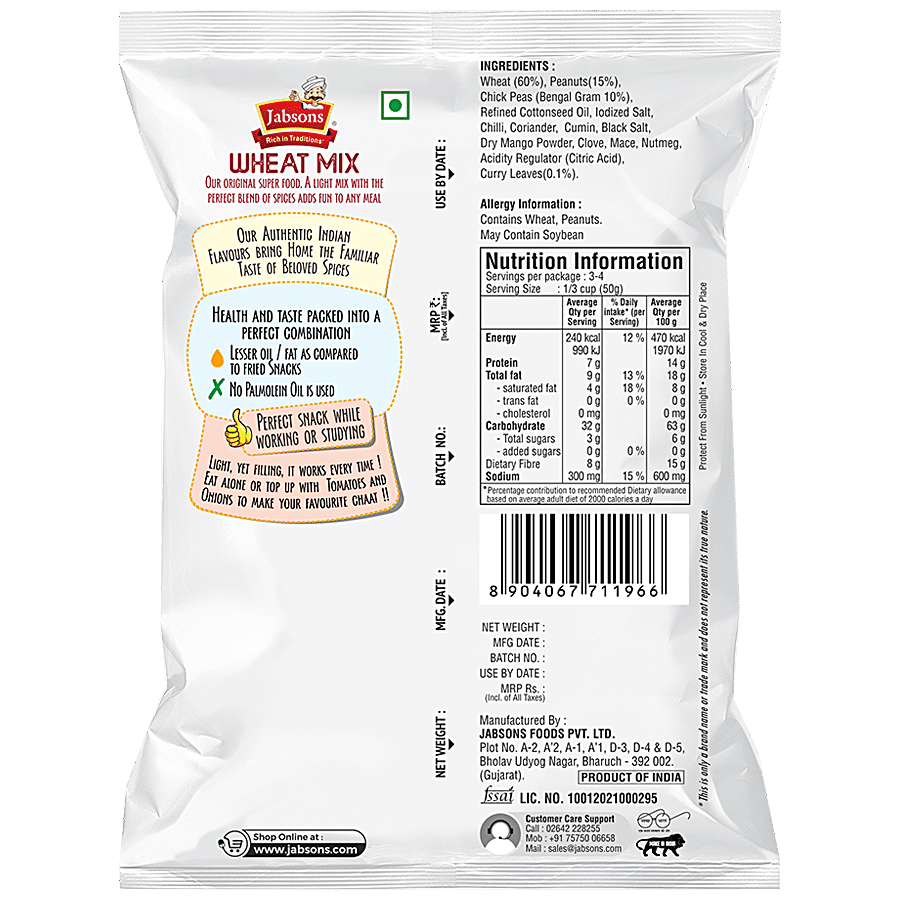 JABSONS Roasted Wheat Mix - Curry Masala