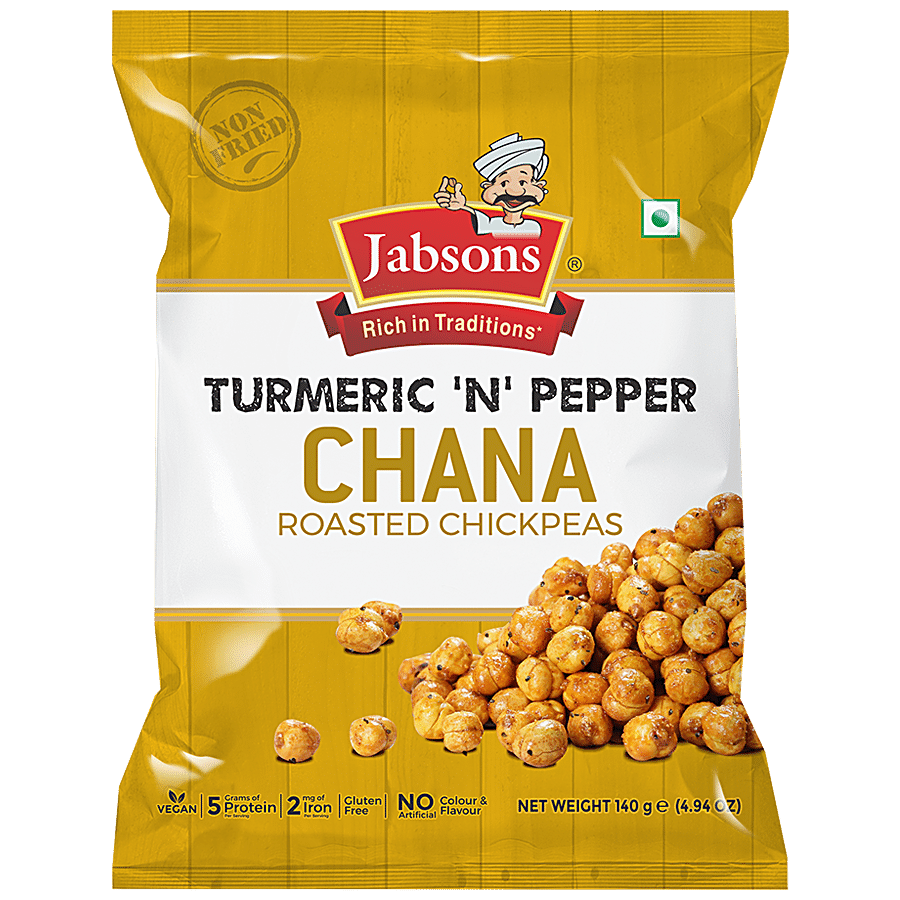 JABSONS Turmeric 'N' Pepper Chana - Roasted Chickpeas