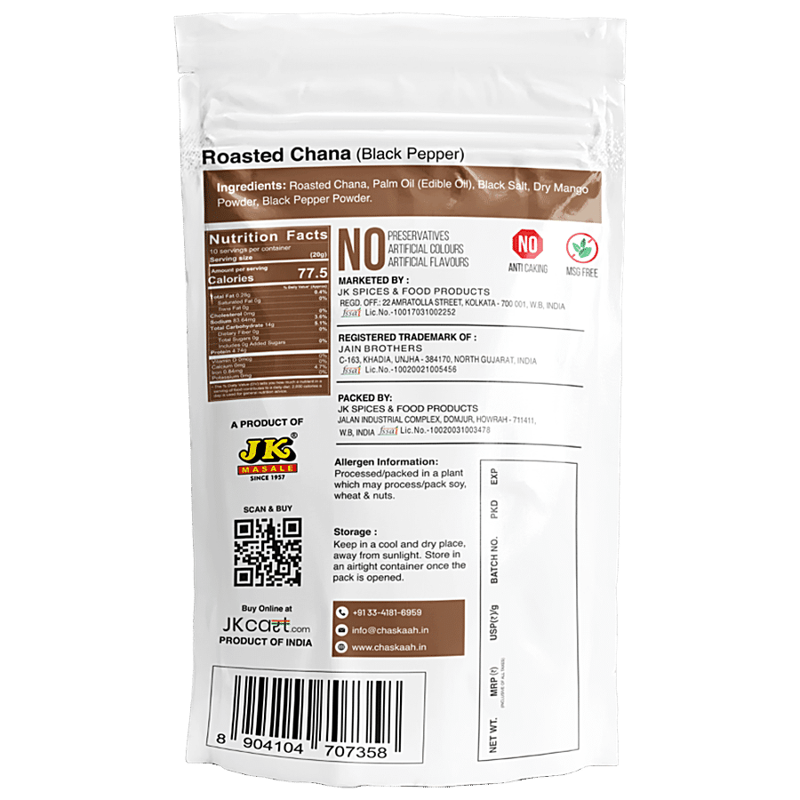 JK CHASKAAH Roasted Chana Black Pepper